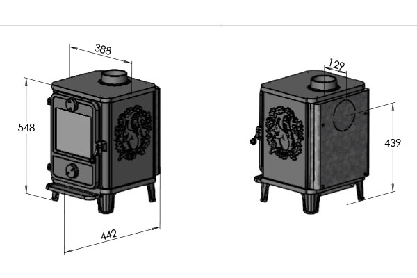 Mors Is A Small Classic Mors Stove But With A Large Glass Area