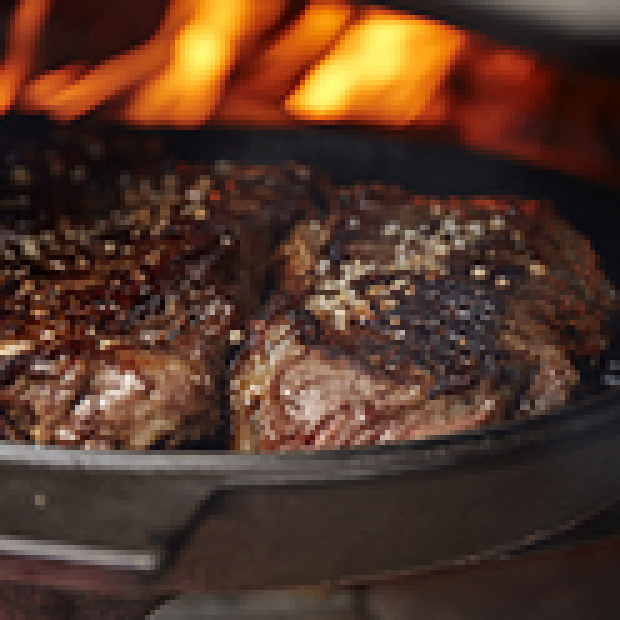 Steak in Forno with herb butter