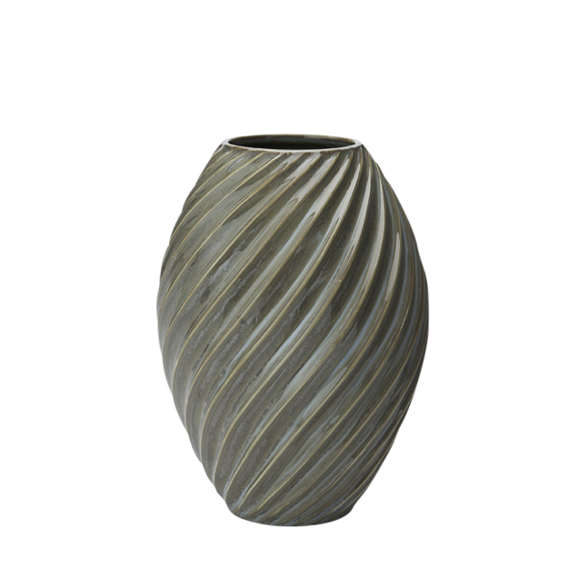 RIVER vase - grågrøn / mellem