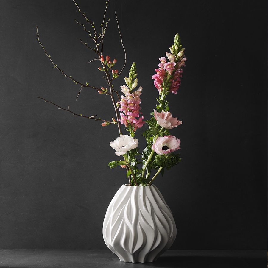 FLAME Vase - white -
