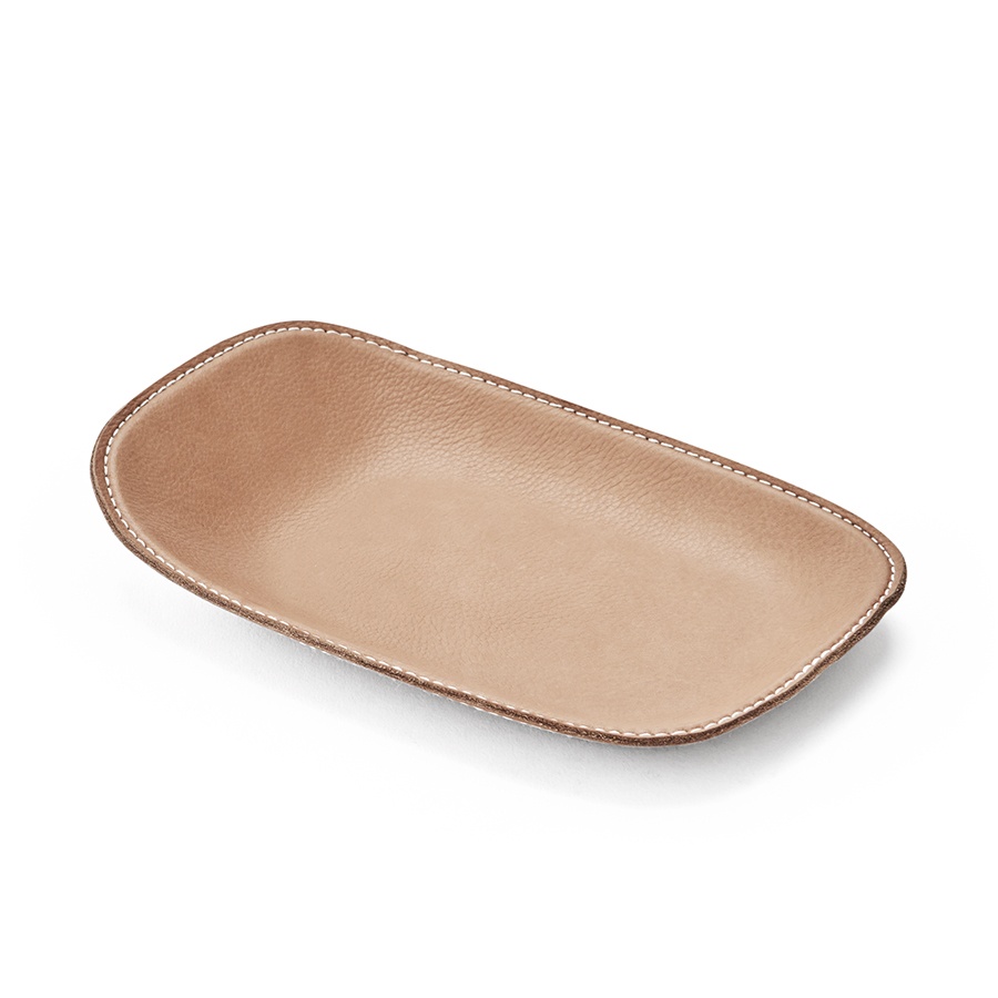 Mine Leather Tray Small, Brown Leather Tray