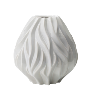 FLAME Vase - hvid / stor - 0