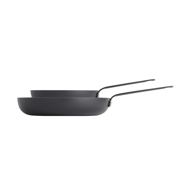 Gusto Two-Piece Frying Pan Set – Black/Aluminium