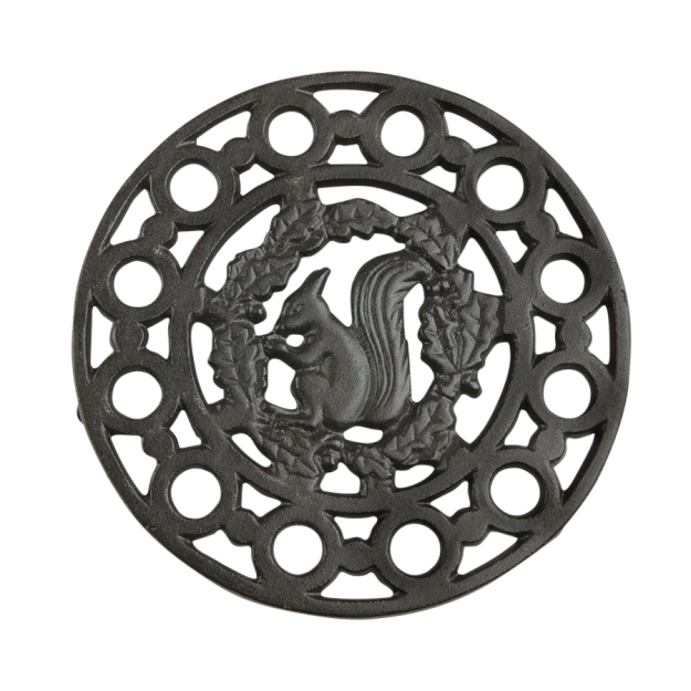 Trivet with squirrel motif