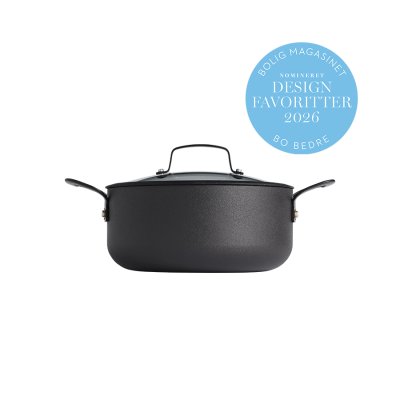 Gusto gryde med låg 4,5 L - Sort/aluminium