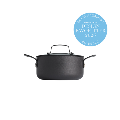 Gusto gryde med låg 3,0 L - Sort/aluminium