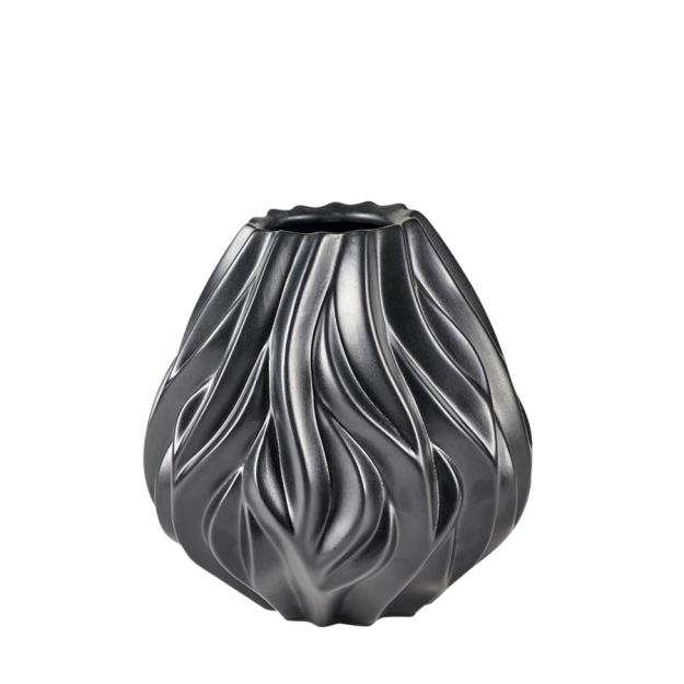 Flame Vase - sort / mellem