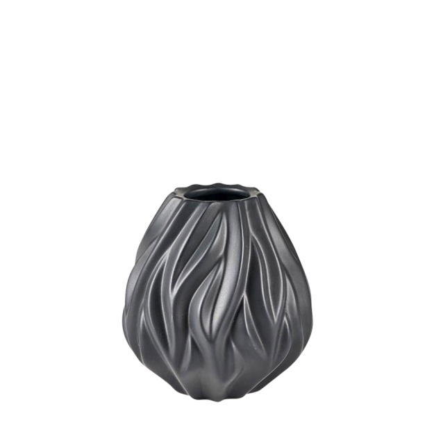 FLAME Vase - black - small