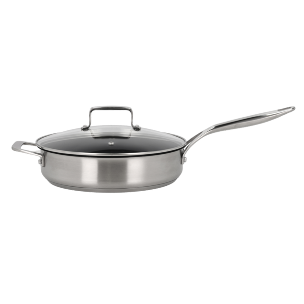 79NORD Hybrid sauté pan w/glass lid