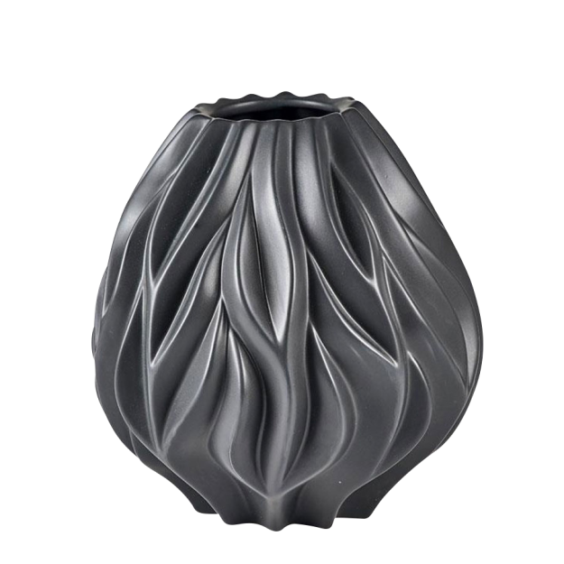 FLAME vase - black - large
