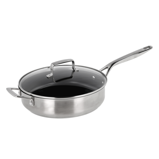 79NORD Sauté pan with glass lid and ceramic non-stick coating