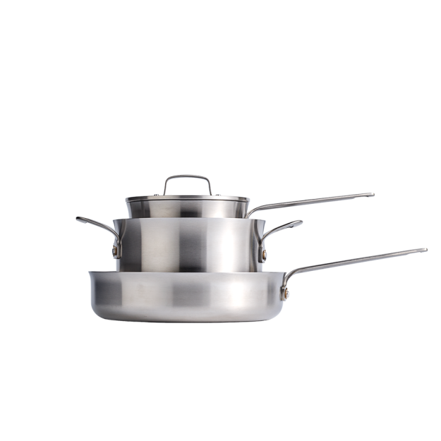 Suprema five-piece set - 3-ply stainless steel/aluminum