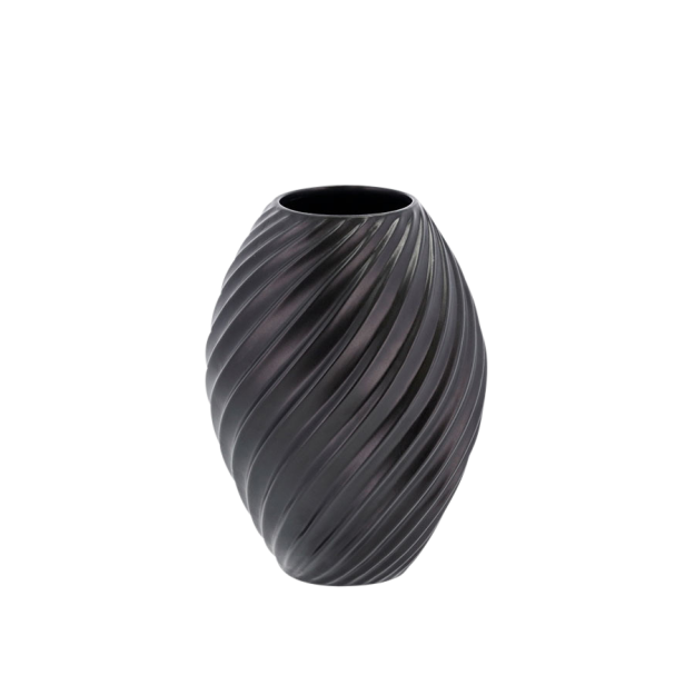 RIVER vase - Balck / Medium
