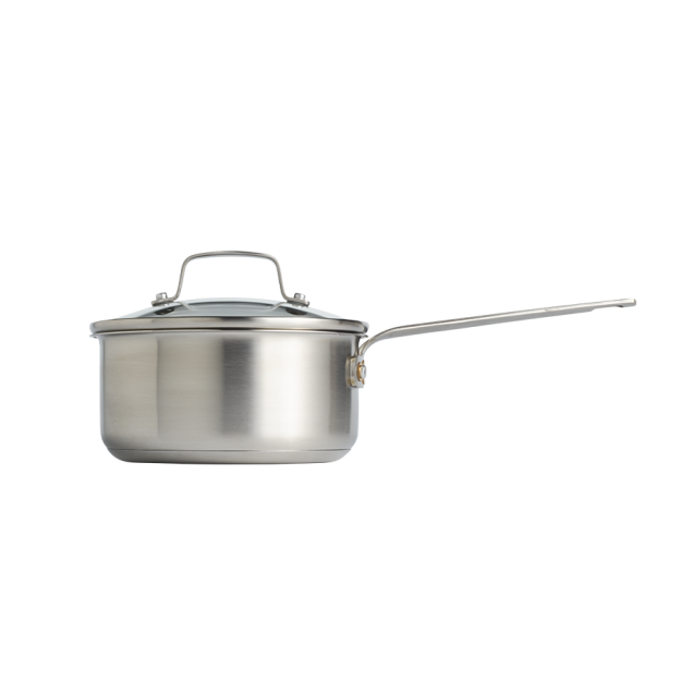 Essenza saucepan with lid - 1,25 L - Stainless steel/ceramic non-stick