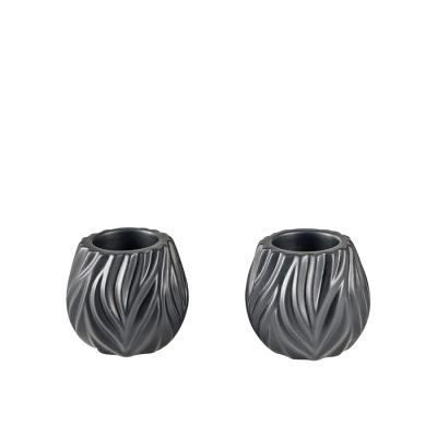 Flame Fyrfadsstager - sort