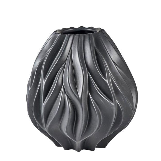 FLAME Vase – sort / stor